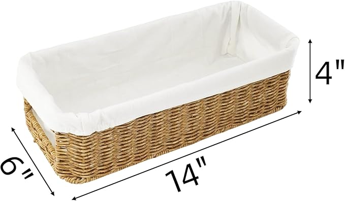 YRMT Rattan Toilet Tank Basket Toilet Paper Storage Baskets - Image 5