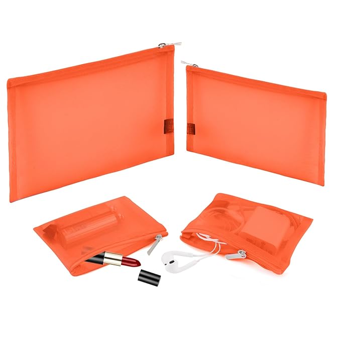 EASYFUN Mesh Pouch, Make up Bag by EASYFUN