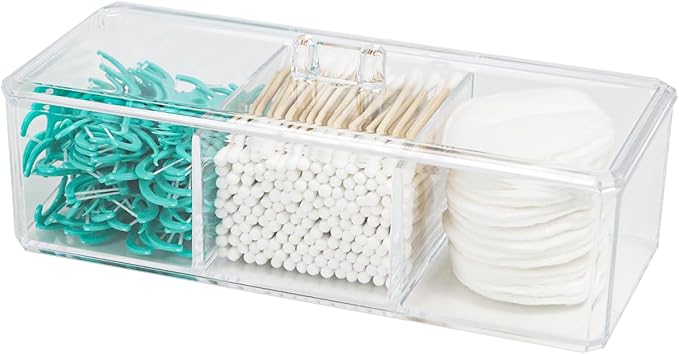 Clear Bathroom Dresser Organizer by ZEXALOR