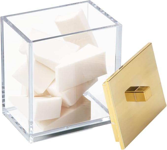 mDesign Plastic Rectangle Apothecary Canister - Image 7