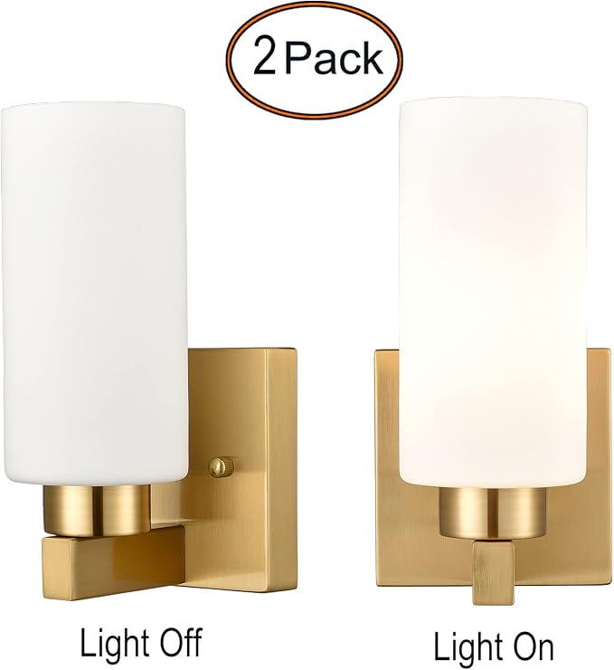 Modern Wall Light Fixtures Brass Bathroom Vanity Light - Image 8