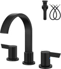 Aolemi Bathroom Faucets 3 Hole, 8 Inch Widespread Waterfall Bathroom Sink Faucet by Aolemi