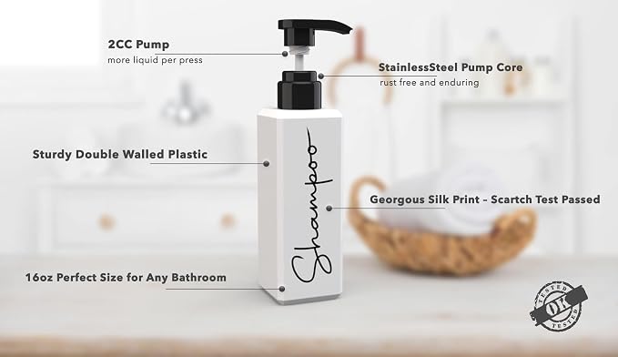 Spa-Inspired Refillable Shampoo and Conditioner Bottles - Image 8