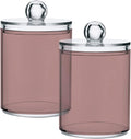 Rosy Brown Qtip Holder Organizer Dispenser Cotton Swabs Cans Plastic Jars by SHJI