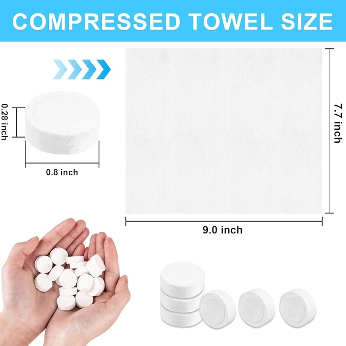 220 Pcs Compressed Towels for Face, Mini Portable Compressed Towel Tablets - Image 2