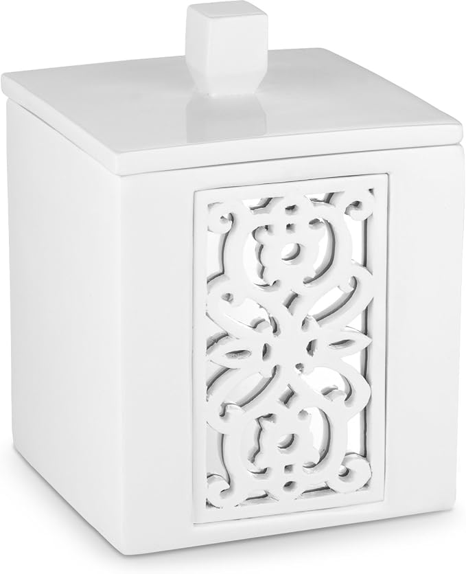 Creative Scents Mirror Janette White Qtip Holder - Image 3