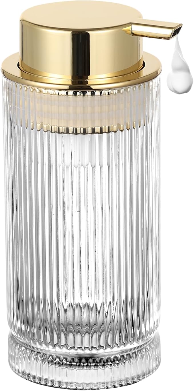 Glass Foam Soap Dispenser, Refillable Foaming Dispenser by LEICURACE