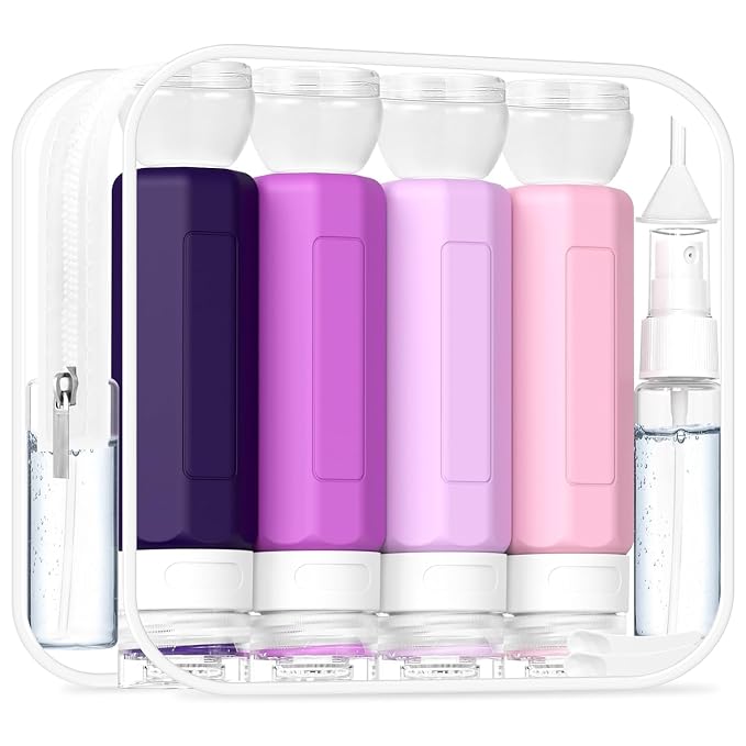 Redfly 17PCS Travel Bottles for Toiletries, TSA Approved Travel Size Containers by Redfly