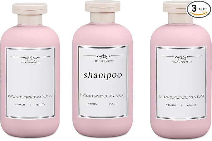 6.8oz Travel Bottles for Toiletries, Empty Plastic Squeeze Bottles by UMETASS