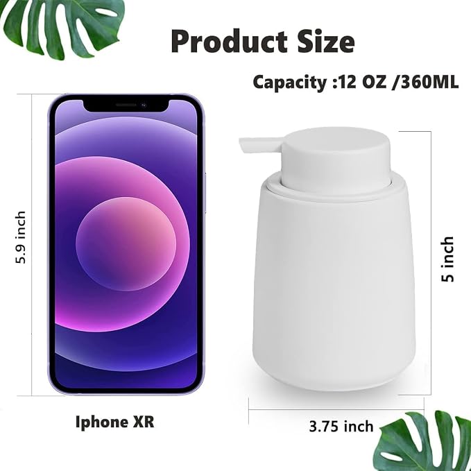 12Oz White Soap Dispenser - Image 5