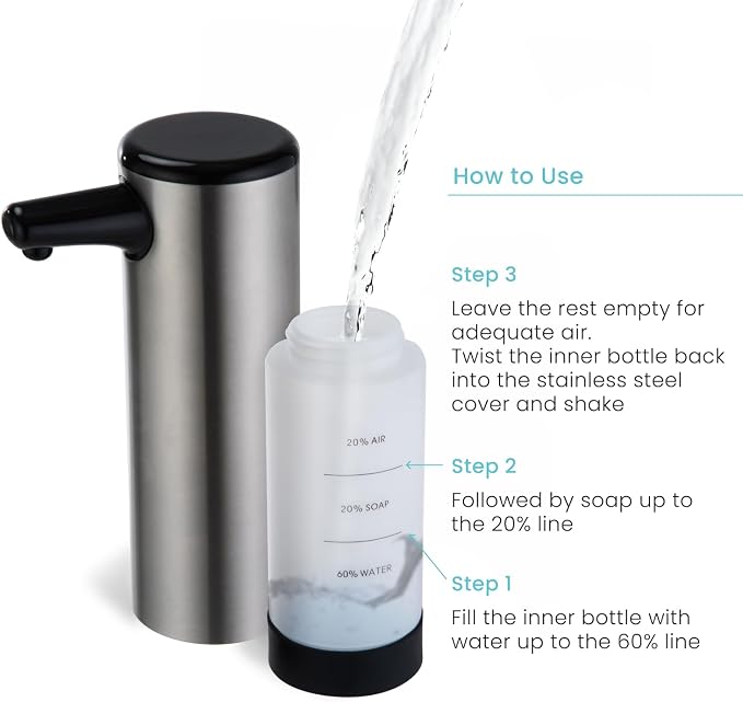 Home Zone Living Foaming Hand Soap Dispenser - Image 2