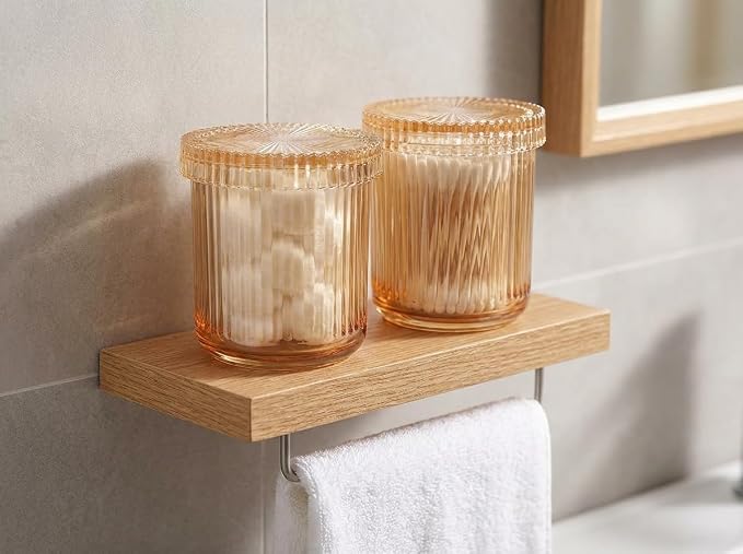 SheeChung Amber Glass Apothecary Jars 2-Pack - Image 6