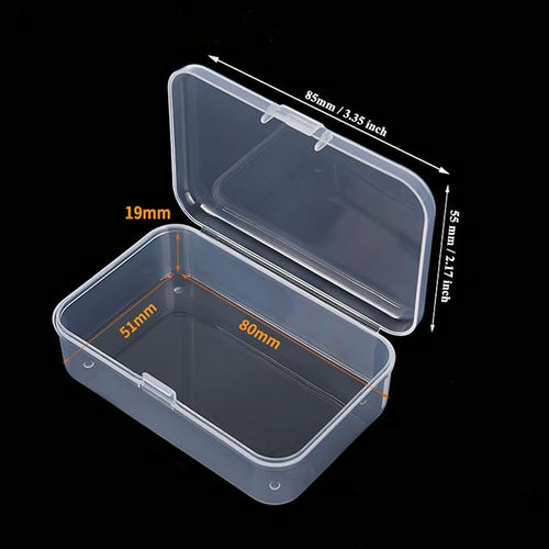 100 Pack Rectangular Clear Plastic Storage Containers Box - Image 2