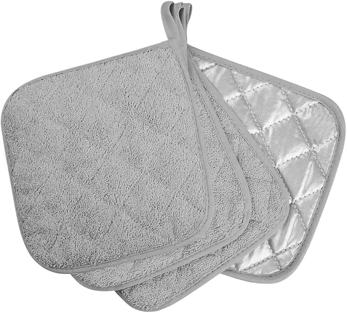 meioro 4-Pack Pot Holders for Kitchen High Heat Resistant Potholder, 100% by meioro