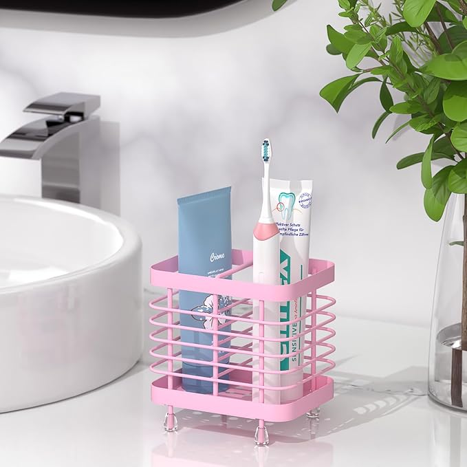 Luxspire Toothbrush Holders for Bathroom, Stainless Steel Electric Toothbrush - Image 6