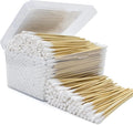 500/1000 Count 6'' Long Round/Pointed Cotton Swabs Durable Stem, Lint- Free Gun by GUNTECHKIT
