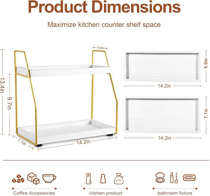 DWTS Coffee Bar Accessories, Coffee Station Organizer - Image 3
