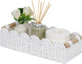 CubesLand Scalloped Edge Toilet Paper Storage Basket, Living Room Home Cozy by CubesLand
