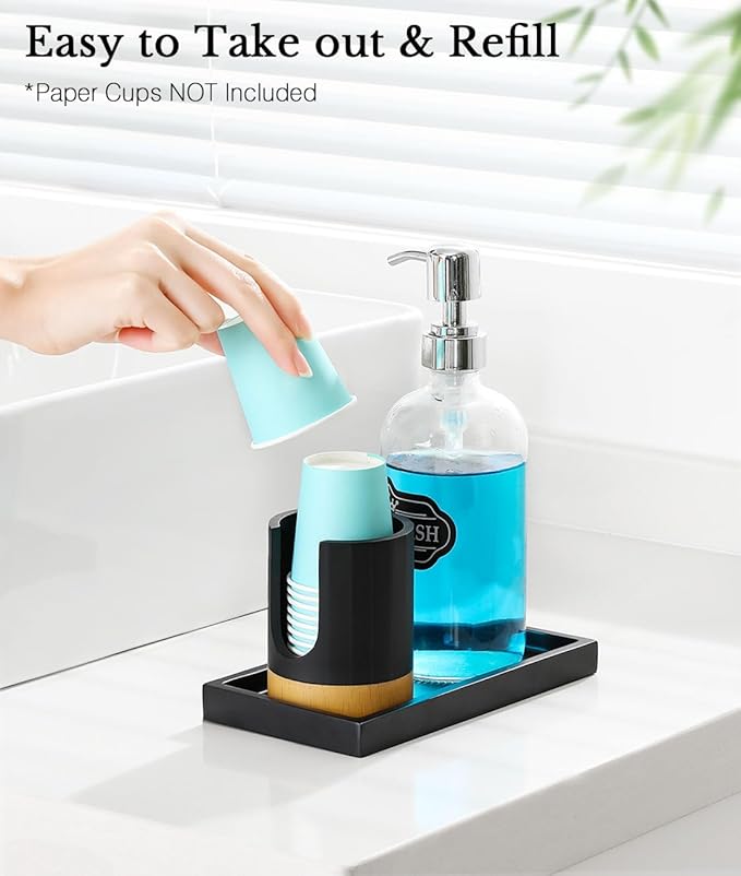 Luxspire Bathroom Cup Dispenser, 3oz Dixie Cup Dispenser, Guest Bathroom - Image 3