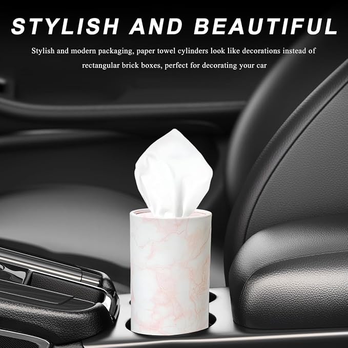 4PCS Car Tissue Holder, Car Cup Holder Convenient Travel Tissue Tube Box - Image 6
