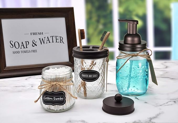 SheeChung 2 Pack Mason Jar Foaming Soap Dispenser Lids - Image 6