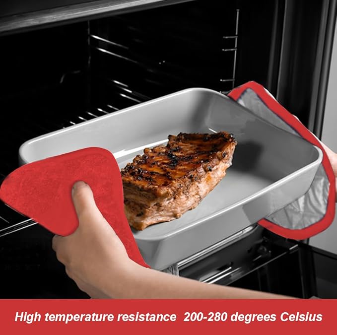 meioro 4-Pack Pot Holders for Kitchen High Heat Resistant Potholder, 100% - Image 2