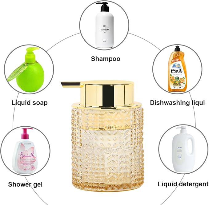 Glass Foaming Soap Dispenser, Foam Dispenser Bottle - Image 5