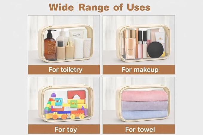 Clear TSA Approved Toiletry Bag Set - Image 6