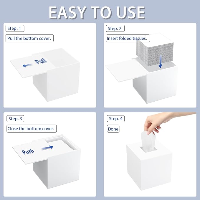 Acrylic Tissue Box Cover, Facial Napkin Dispenser - Image 5