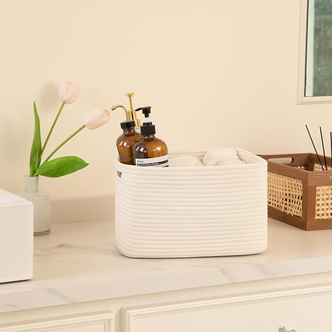 OIAHOMY 4 Pack Storage Baskets for Organizing, Cube Storage Bins for Shelves - Image 5
