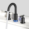 FORIOUS LED Bathroom Faucet Black 3 Hole by FORIOUS