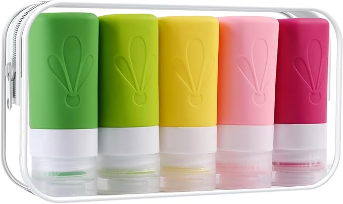INSFIT Travel Bottles for Toiletries, TSA Approved 2oz Travel Size Toiletries by INSFITPortableTravelBottles