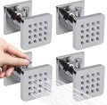 Brass Shower Body Jets with Adjustable Flow, Massage Spa Polished Chrome Square by Backnets