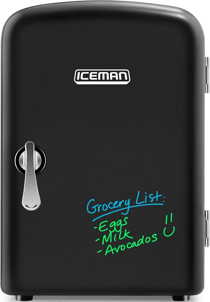 Iceman Mini Portable Board Personal Fridge, Cools & Heats, 4 Liter Capacity by Iceman