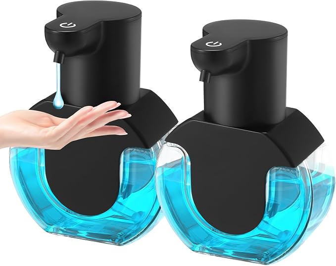 2 Pack Automatic Soap Dispenser Touchless, 14.2oz/420ML Auto Liquid Soap by VZZNN