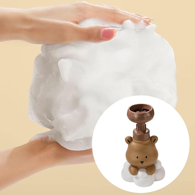 1 Pc Bear Paw Foam Soap Dispenser Cartoon Shaped Pump Bottle Refillable Hand - Image 2