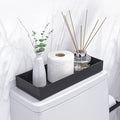 Toilet Tank Tray for Modern Black Bathroom Decor Set of 2 Toilet Tank Topper by VeyFey