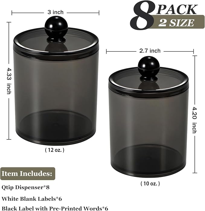 SheeChung 8-Pack Qtip Holder - Image 3