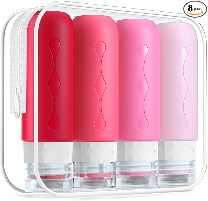 Gemice Travel Bottles for Toiletries Tsa Approved Travel Size Containers BPA by GemiceBeautyTools