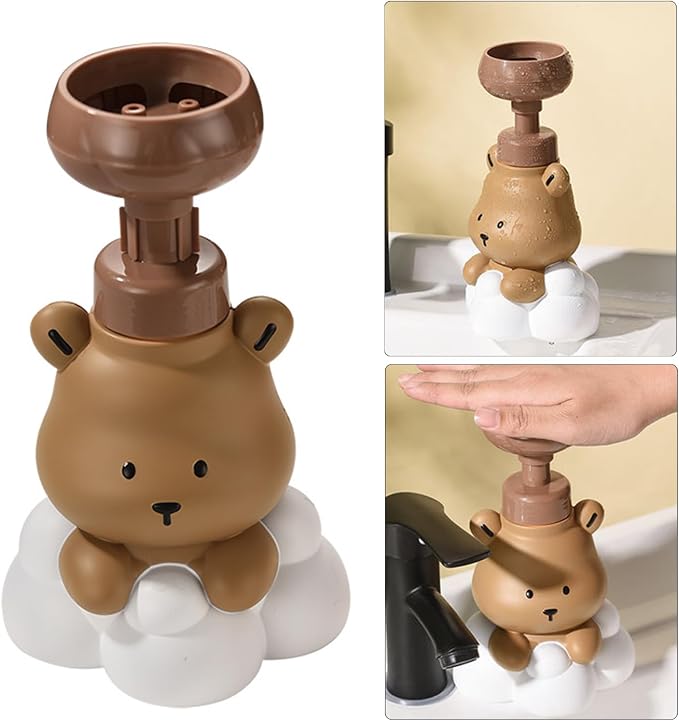 1 Pc Bear Paw Foam Soap Dispenser Cartoon Shaped Pump Bottle Refillable Hand - Image 9