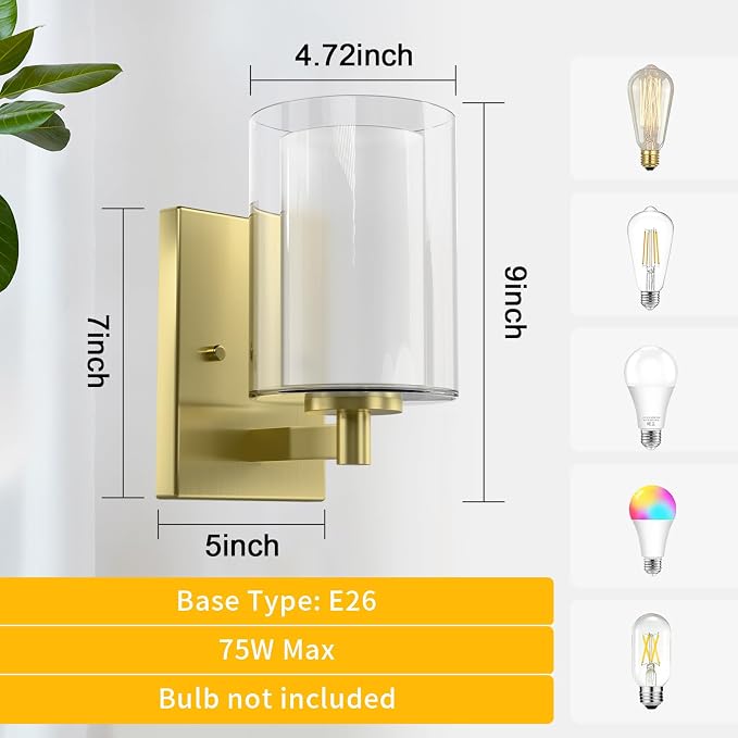 Kalium Wall Sconces Set of Two for Bathroom Bedroom Living Room Hallway Indoor - Image 8