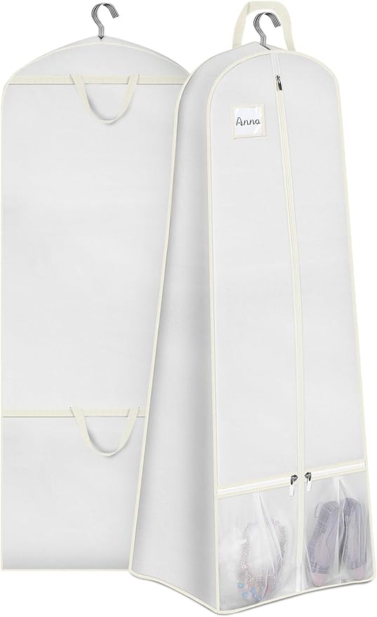 SLEEPING LAMB 72" Bridal Wedding Gown Dress Garment Bag 15" Gusseted Garment by SLEEPINGLAMB