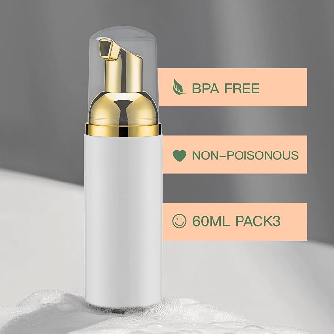2oz Foam Pump Bottle Empty Travel Foaming Dispenser - Image 2