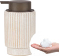 Fun Elements Foaming Soap Dispenser, Wood Grain Plastic Soap Dispenser by IntoYourHouseOntoYourTable