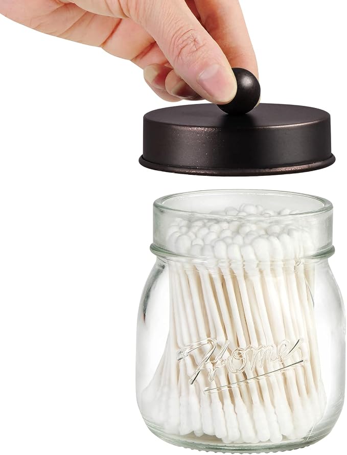 SheeChung 3 Pack Qtip Holder for Bathroom, Cotton Swab Holders, Bathroom Decor - Image 2
