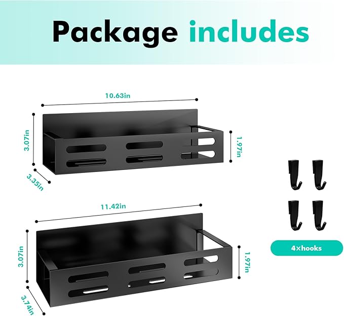2 Pack Magnetic Spice Rack for Refrigerator, Organizadores de Cocina - Image 2
