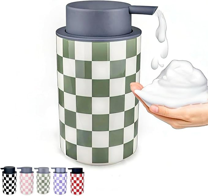 Foaming Soap Dispenser, Ceramic Cute Modern Foamy Soap Bottle by Unknown