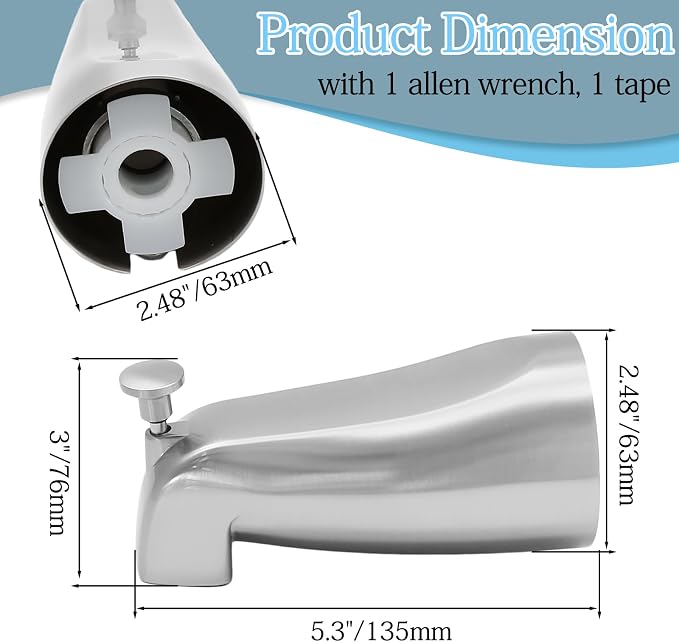 Luomorgo 1 Pc Bath Tub Spout - Image 3