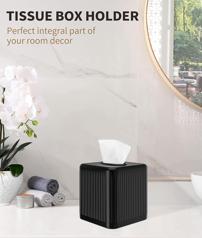 Livelab Square Plastic Tissue Box Holder - Image 5