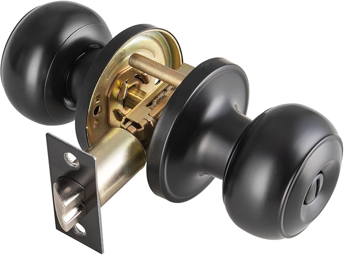 Black Door Knobs Interior Keyless, Door Knobs by NCSENBuidlingHardware